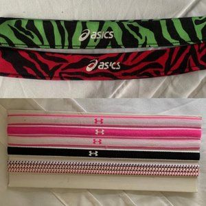 NWOT Under Armour and VGUC Asics Headbands
